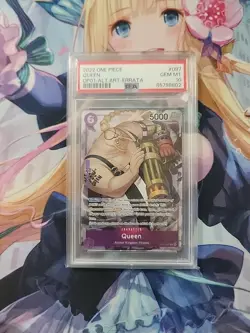 Psa 10 2022 ONE PIECE OP01-ROMANCE DAWN 097 QUEEN ALTERNATE ART-ERRATA - Image 1