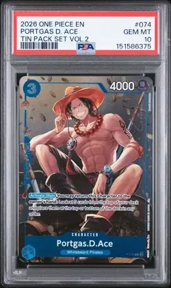 2026 One Piece Tin Pack Vol. 2 Sequential PSA 10 Promo Set - Ace, Sabo, Luffy - Image 5