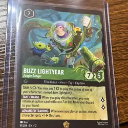 Disney Lorcana Wilds Unknown Buzz Lightyear Jungle Ranger 91/204 Legendary NM - Image 1