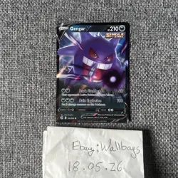 Gengar V 156/264 Holo NM Pokemon Card HQ Scan - Image 1