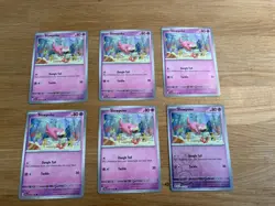 6x Slowpoke 57/142 Common Stellar Crown Pokemon Near Mint cards - Image 1