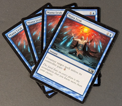 MTG Card - 4x Mana Leak - Magic Core Set 2011 - LP - Magic The Gathering - #62 - Image 1