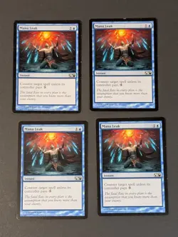 MTG Card - 4x Mana Leak - Magic Core Set 2011 - LP - Magic The Gathering - #62 - Image 3