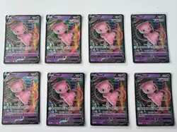 8 Pokemon TCG 2021 Mew V Fusion Strike 113/264 Cards Holo Ultra Rare - Image 1