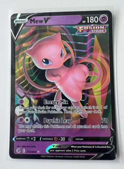 8 Pokemon TCG 2021 Mew V Fusion Strike 113/264 Cards Holo Ultra Rare - Image 2