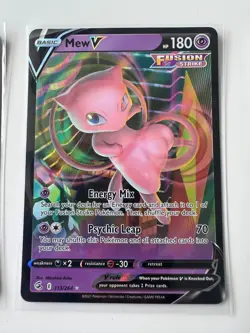 8 Pokemon TCG 2021 Mew V Fusion Strike 113/264 Cards Holo Ultra Rare - Image 3
