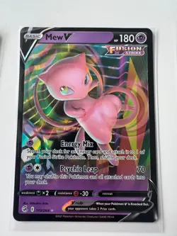 8 Pokemon TCG 2021 Mew V Fusion Strike 113/264 Cards Holo Ultra Rare - Image 4