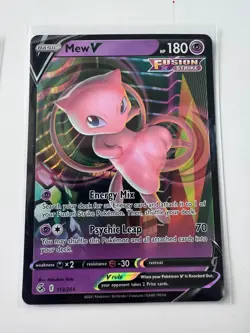 8 Pokemon TCG 2021 Mew V Fusion Strike 113/264 Cards Holo Ultra Rare - Image 5