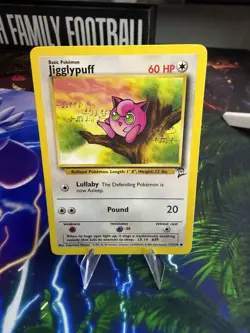 Jigglypuff 77/130 Base Set 2 Common Pokemon Card - Image 1
