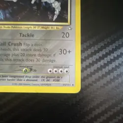 Pokemon Steelix Neo Genesis Holo Rare 15/111 110 HP Unlimited English Card - Image 4