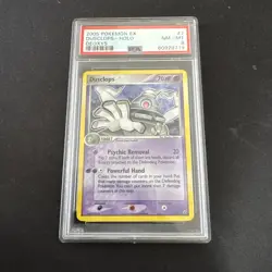 2005 Pokemon card EX Dusclops Holo Deoxys #7 PSA 8 - Image 1
