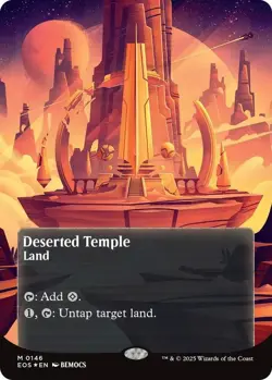 Magic The Gathering Deserted Temple (Galaxy Foil), Edge of Eternities: EOS - Image 1