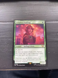 Delighted Halfling - Regular - MTG - LTR - 0158 MINT - Image 1