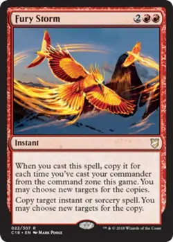 1x Fury Storm NM-Mint, English Commander 2018 MTG Magic - Image 1