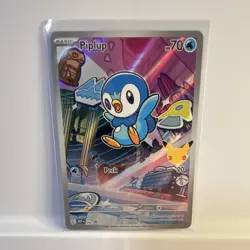 Pokemon First Partners Piplup Black Star Promo - Image 1