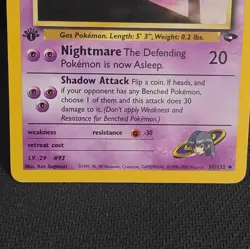 Wizards of the Coast Pokemon TCG Sabrina's Haunter 55/132 EN 2000 1st Ed - Image 3