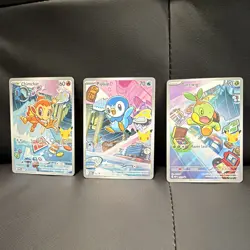 Pokemon TCG Basic Chimchar Piplup Turtwig Cards Lot (3) English - Image 1