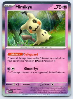 Mimikyu 097/193 Paldea Evolved Holo Pokemon NM - Image 1