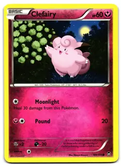 Clefairy 69/111 - 🌊 Furious Fists Common Pokemon TCG 🖤 - MP - Image 1