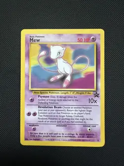 Pokemon Mew Black Star Promo 8 WOTC Vintage 1999/2000 Light Play - Image 1