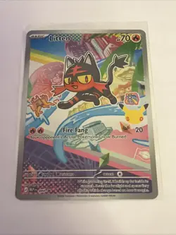 Litten 044 - Holo P ME: Mega Evolution Promo Pokemon NM - Image 3