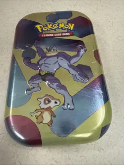 Pokemon TCG Scarlet & Violet 151 Mini Tin– Machamp / Cubone Art – Factory Sealed - Image 1