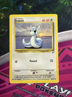 Pokemon TCG Dratini Base Set 2 38/130 Regular Unlimited Uncommon - Image 3