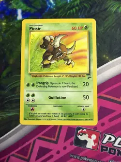 Pinsir 29/130 Pokemon TCG Base Set 2 Rare Unlimited - Image 3