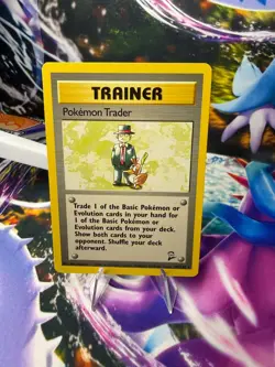 POKEMON TRADER 106/130 BASE SET 2 Rare Pokemon - Image 1