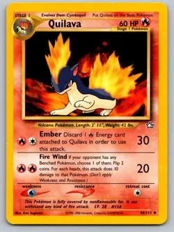 Quilava 46/111 Uncommon Neo Genesis Pokemon Unlimited Near Mint - Image 1