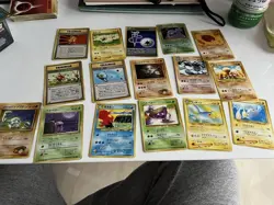 Old Back Pokemon Card Rare Vintage Lot of 16 Cards - Image 1