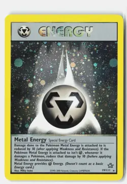 Metal Energy 19/111 HOLO Rare Neo Genesis Pokemon Unlimited Holo HP Milky Isobe - Image 1