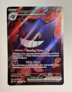 Pokemon TCG Gengar ex 193/162 SV05 Temporal Forces Ultra Rare FA Holo - Image 1