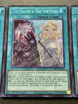 3x The Fallen & The Virtuous | CH01-EN019 | Secret Rare | HOLO BLEED! | YuGiOh! - Image 5