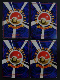 Old Back Pokemon Card Jolteon Flareon Pikachu Eevee Swirl Holo Set of 4 - Image 2