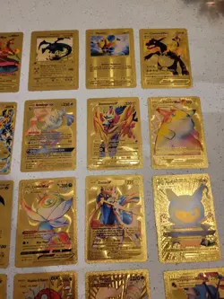 Lot of 50 Gold Foil Pokemon Card Fan Art Cards (All Cards Pictured) Mint Cond - Image 4