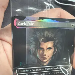 Zack Fair promotional card MTG Magic Gathering, Final Fantasy VII Rebirth promo - Image 2