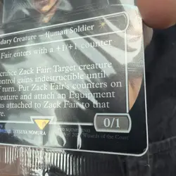 Zack Fair promotional card MTG Magic Gathering, Final Fantasy VII Rebirth promo - Image 5