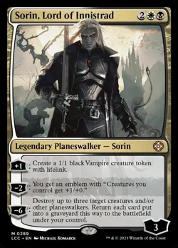 Sorin, Lord of Innistrad #289 (NM) - MTG - LCC Commander Magic: the Gathering - Image 1