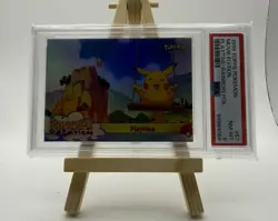 1999 Topps Pokemon Movie Edition Playtime Foil #57 Pikachu’s Vacation PSA 8 - Image 1