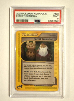 2003 Pokemon Aquapolis #123 Forest Guardian PSA 9 MINT - Image 1