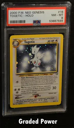 Neo Genesis Unlimited Togetic PSA 8 HOLO (7599) 16/111 Pokemon - Image 1