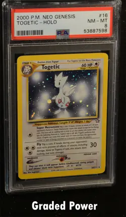 Neo Genesis Unlimited Togetic PSA 8 HOLO (7598) 16/111 Pokemon - Image 1