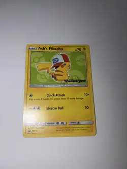 Pokemon Ash's Pikachu SM112 I Choose You Promo HP 2E - Image 2