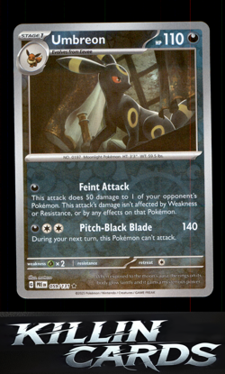 Reverse Holofoil Umbreon 059/131 Pokemon Rare SV: Prismatic Evolutions Card NM - Image 1