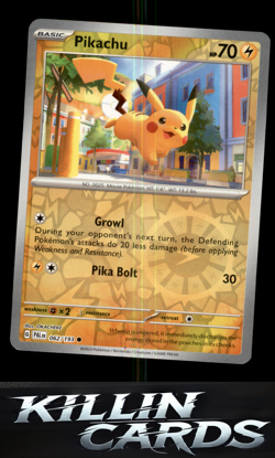 Reverse Holofoil Pikachu 062/193 Pokemon Common SV02: Paldea Evolved Card NM - Image 1