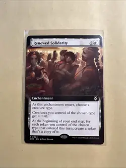 MTG Renewed Solidarity DRC 0023 R NM Regular Extended Art - Image 1