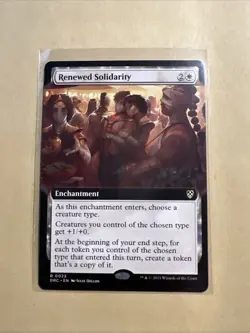MTG Renewed Solidarity DRC 0023 R NM Regular Extended Art - Image 2