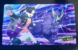 Pokemon Trading Card Game Official Champions Path Play Mat Marnie Morpeko - Image 1