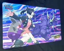 Pokemon Trading Card Game Official Champions Path Play Mat Marnie Morpeko - Image 2